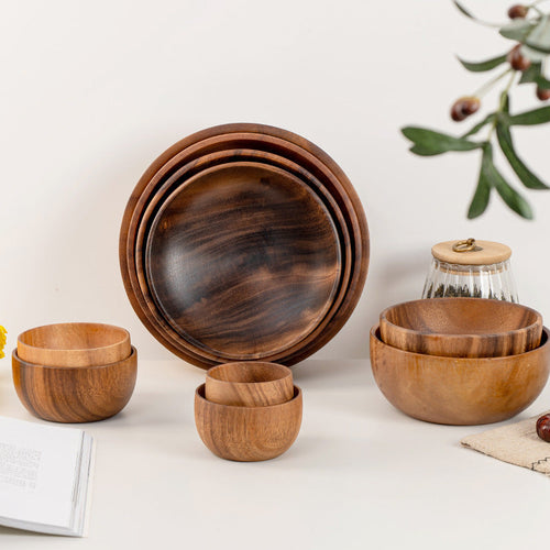 Natural Wood Grain Bowl