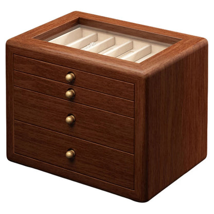 Vintage Three-Tier Wooden Jewelry Organizer
