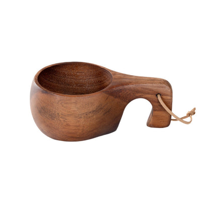 Natural Walnut Wood Nordic Cup