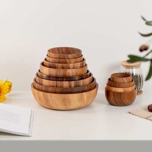 Natural Wood Grain Bowl